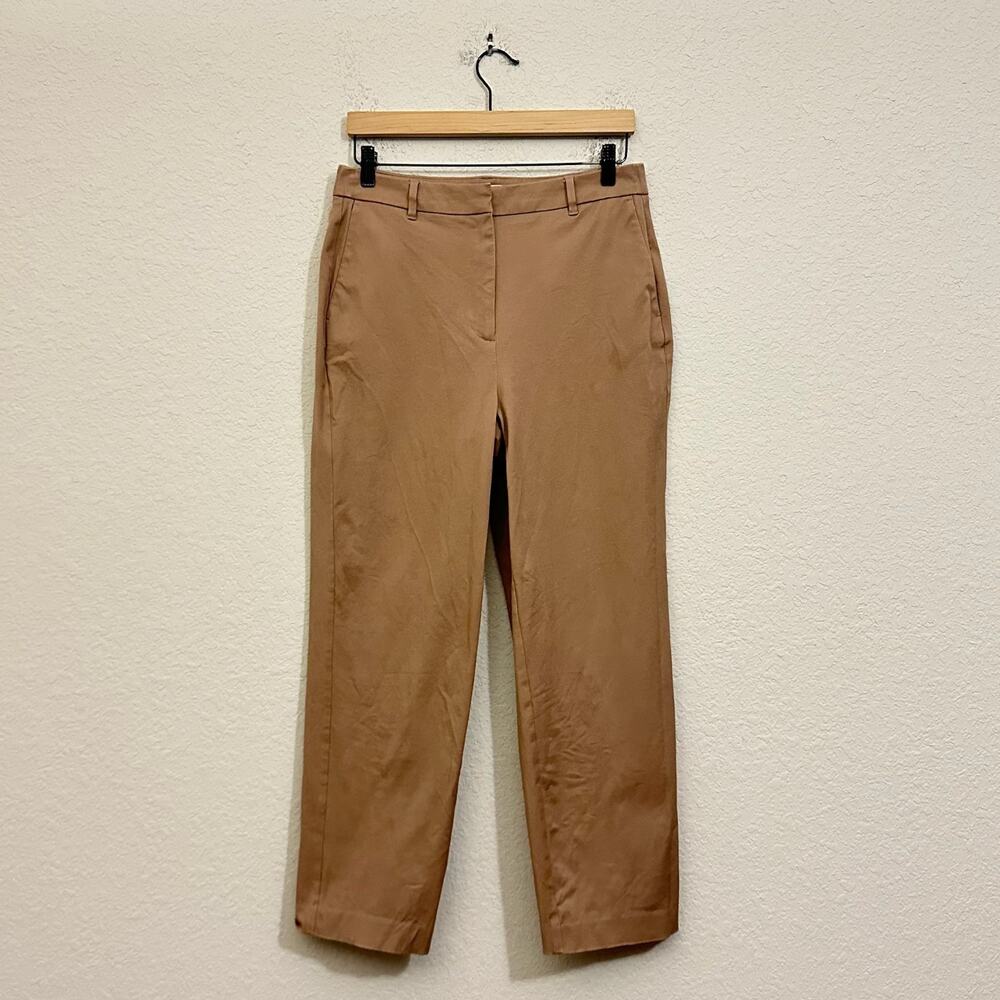 BODEN Kew Bi-Stretch Pants Brown High Rise Ankle Preppy Office City